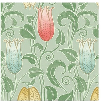 Canterbury Bells Sage Wallpaper - AC9202