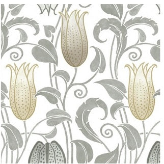 Canterbury Bells Neutral Wallpaper - AC9204