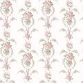 LoveShackFancy Rose Cheeks Floral Cluster Wallpaper in Party Pink