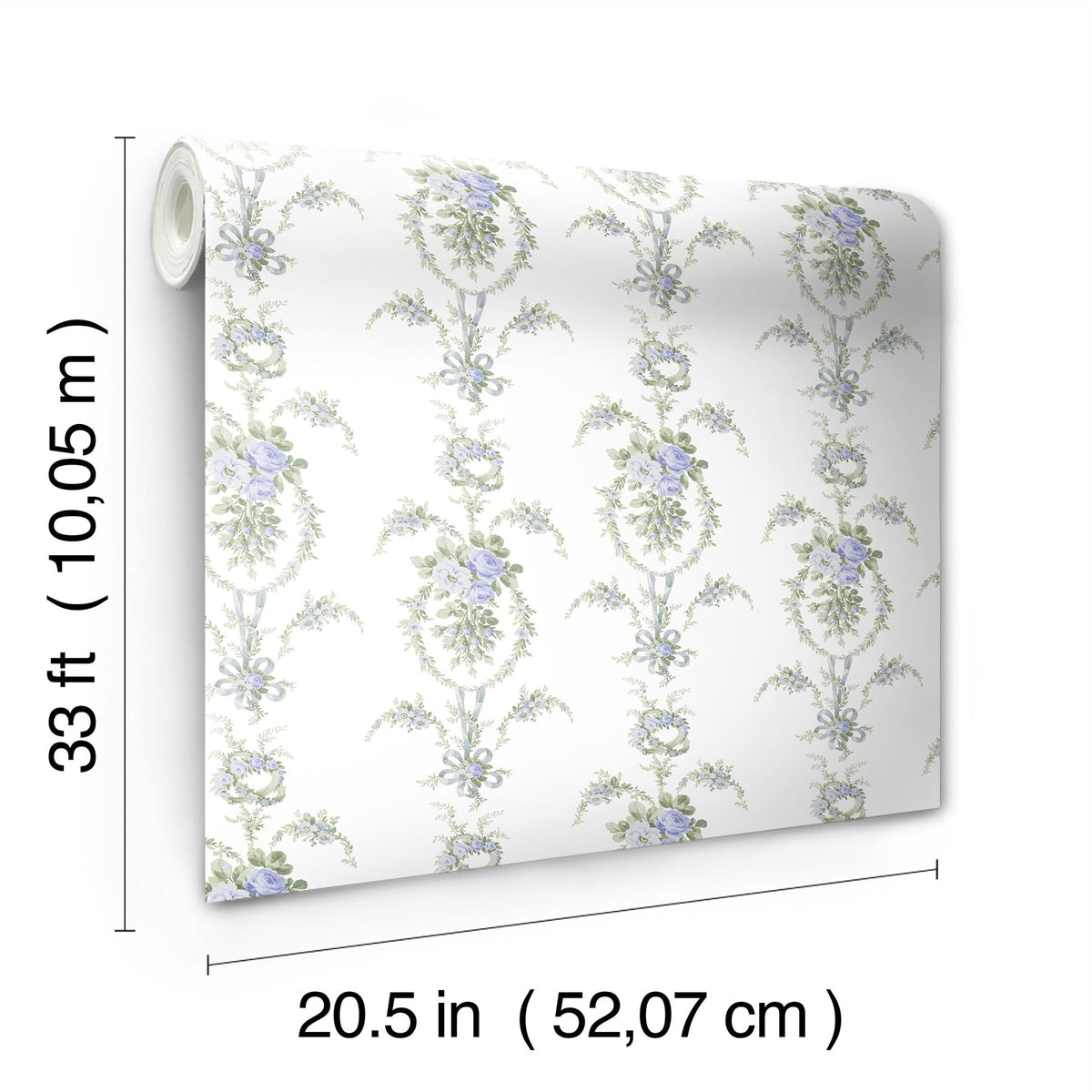 LoveShackFancy Rose Cheeks Floral Cluster Wallpaper wallpaper detail or room view