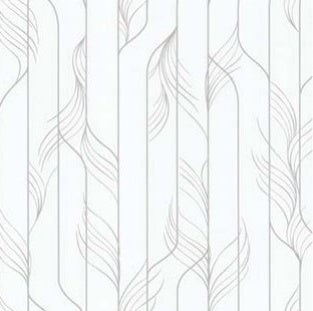 Elemental Thread White & Silver Wallpaper - DF3302