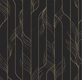 Elemental Thread Black & Gold Wallpaper - DF3305