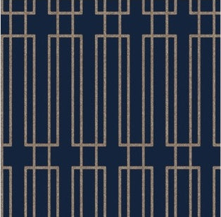 Terrace Navy Wallpaper - DF3329