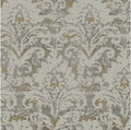 Velvet Crush Damask Taupe & Gold Wallpaper - DF3331