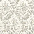 Velvet Crush Damask Soft Neutral & Pearl Wallpaper - DF3333