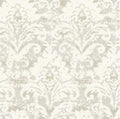 Velvet Crush Damask Cream & Pearl Wallpaper