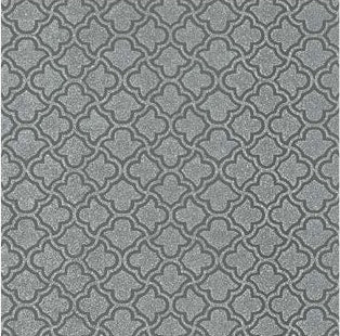 Uptown Glam Charcoal Wallpaper