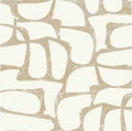 Craftsman Geometric White & Gold Wallpaper - DF3351