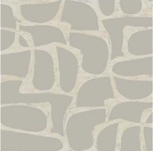 Craftsman Geometric Taupe Wallpaper - DF3354