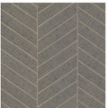 Atelier Herringbone Grey Wallpaper - HO2110