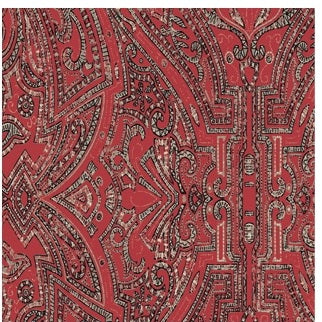 Red Ascot Damask Wallpaper - HO2131