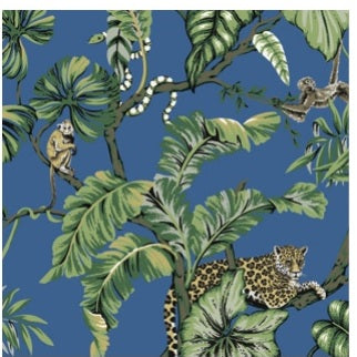 Blue Jungle Cat Wallpaper - HO2141