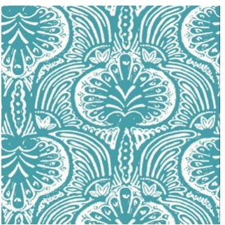 Lotus Palm Aqua Wallpaper - HO2151