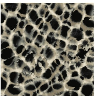 Leopard Rosettes Black Wallpaper - HO2162