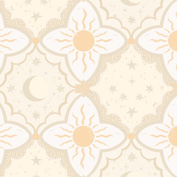 Sol & Mane Tangerine Wallpaper