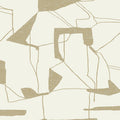 Abstract Geo Cream & Gold Wallpaper - MD7113