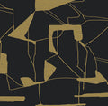 Abstract Geo Wallpaper in Black & Gold