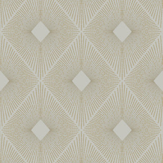 Harlowe Warm Grey & Gold Wallpaper - MD7133