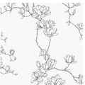 Magnolia Black Branches Wallpaper