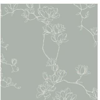 Magnolia Eucalyptus Branches Wallpaper - MF4734