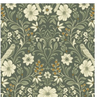 Colette Olive Wallpaper - MF4741