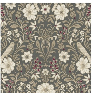 Colette Charcoal Wallpaper - MF4743