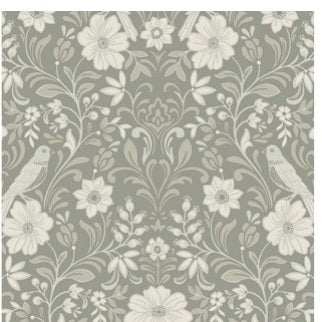 Colette Grey Wallpaper - MF4746