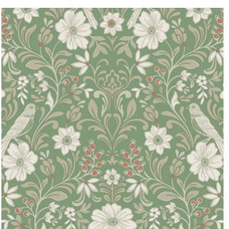 Colette Wallpaper in Bright Green