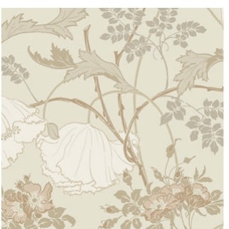 Gwendolyn Neutral & Coral Wallpaper