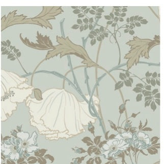Gwendolyn Blue & Suede Wallpaper