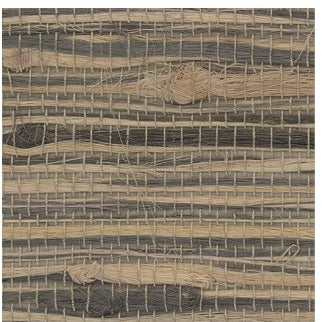 Threaded Jute Grey & Off White Wallpaper - OG0518