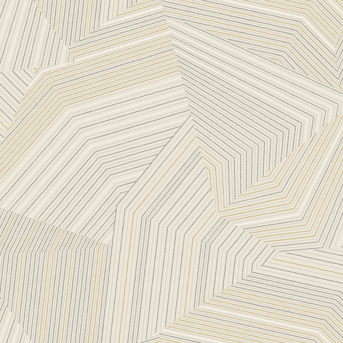 Dotted Maze Wallpaper in Taupe