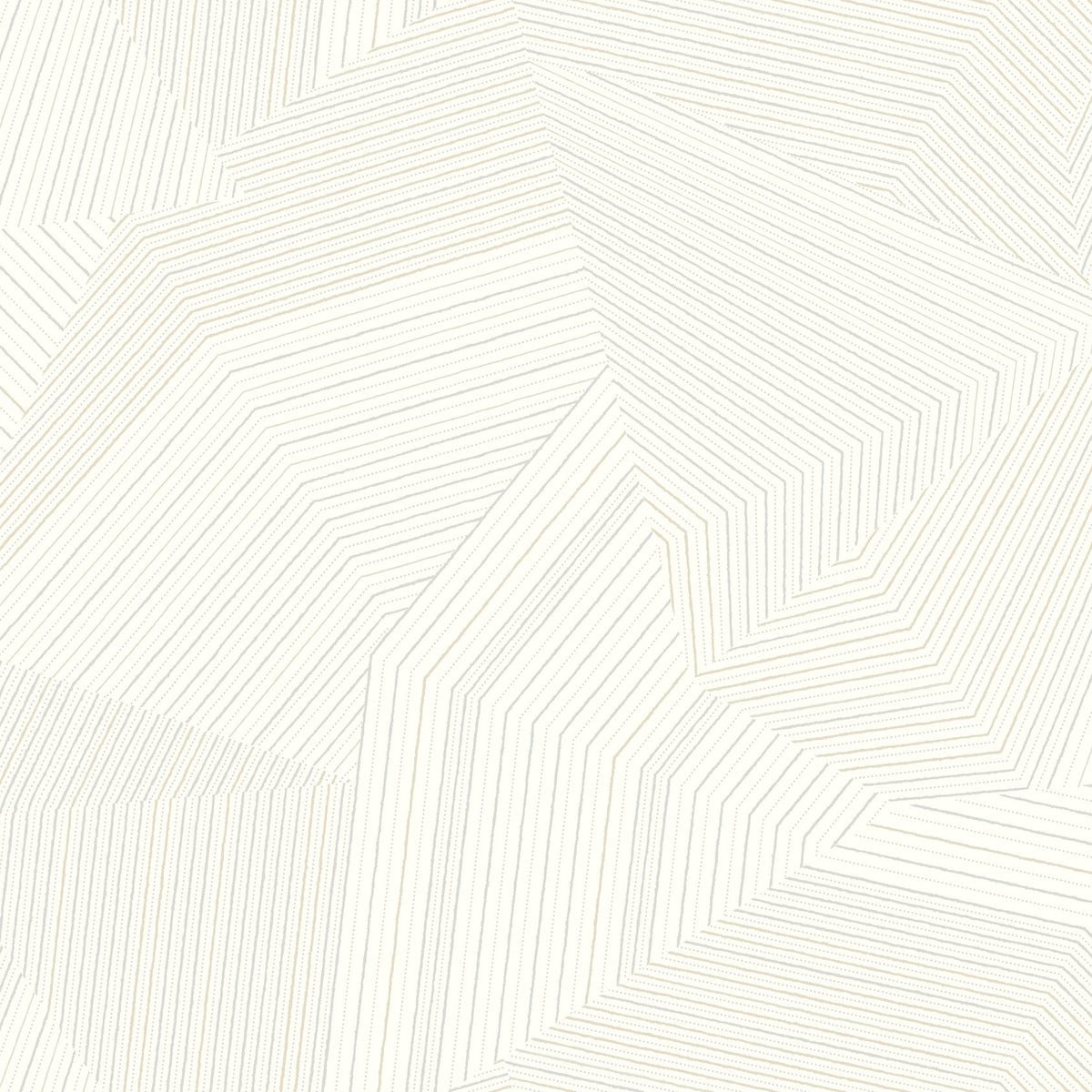 Dotted Maze Wallpaper in White