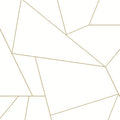 Fractured Prism Gold Metallic Peel & Stick Wallpaper - PSW1064RL