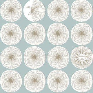Soho Starburst Light Blue Peel & Stick Wallpaper - PSW1215RL