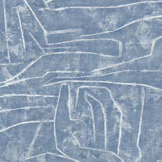 Urban Chalk Peel & Stick Wallpaper in Blue