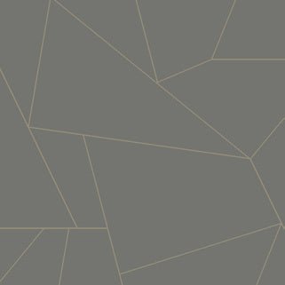 Fractured Prism Peel & Stick Wallpaper in Grey
