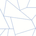 Factured Prism White & Blue Peel & Stick Wallpaper - PSW1234RL