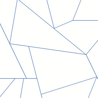 Factured Prism White & Blue Peel & Stick Wallpaper - PSW1234RL