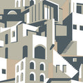 Architectural over Architectural Beige & Grey Peel & Stick Wallpaper - PSW1248RL