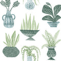 Plant Party Green Peel & Stick Wallpaper - PSW1249RL