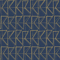 Love Triangles Peel & Stick Wallpaper in Blue & Gold Metallic