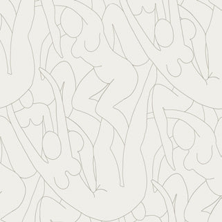 Head over Heels Metallic Peel & Stick Wallpaper in Beige