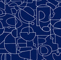 Robotics Navy Peel & Stick Wallpaper - PSW1263RL