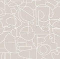 Robotics Beige Peel & Stick Wallpaper
