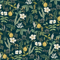 Herb Garden Botanical Premium Peel + Stick Wallpaper in Cream