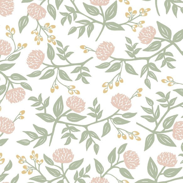 Peonies Navy Floral Premium Peel + Stick Wallpaper