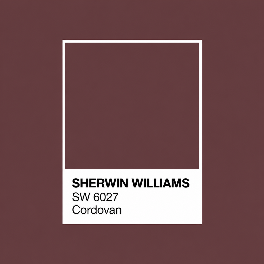 ZIG ME UP — CORDOVAN CHEVRON WALLPAPER