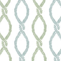 Laureate Light Green Vine Trellis Wallpaper by Antonina Vella