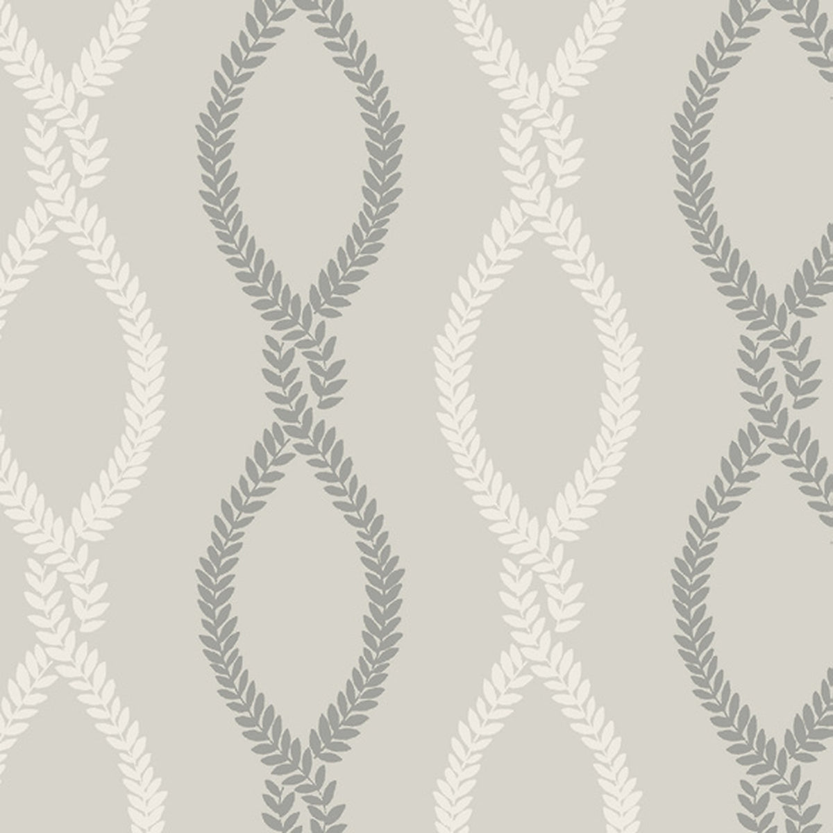 Laureate Grey Vine Trellis Wallpaper